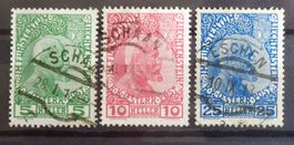 LIECHTENSTEIN 1912: Prince Jean II, la série oblitérée, O