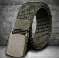 Praktischer Gürtel aus Nylon, neu, olivgrün, 125 cm lang