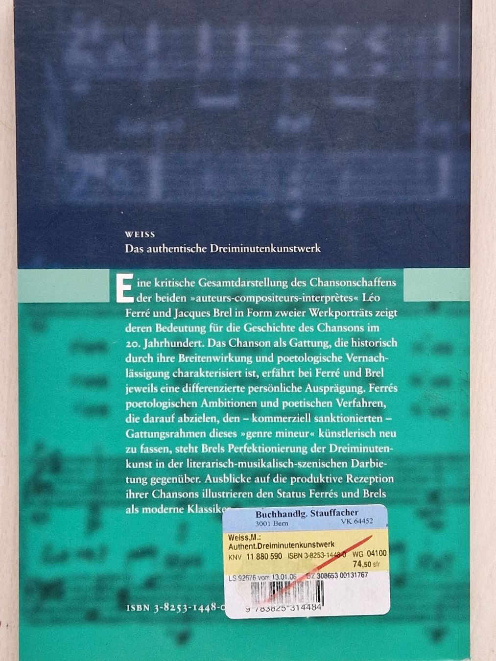 Libri: Michaela Weiss "Das authentische Dreiminutenkunstwerk" – Usato da Lyss venduto da pksuny 1