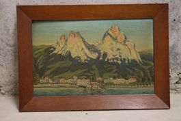 Brunnen am Vierwaldstättersee- signiert E.H.
