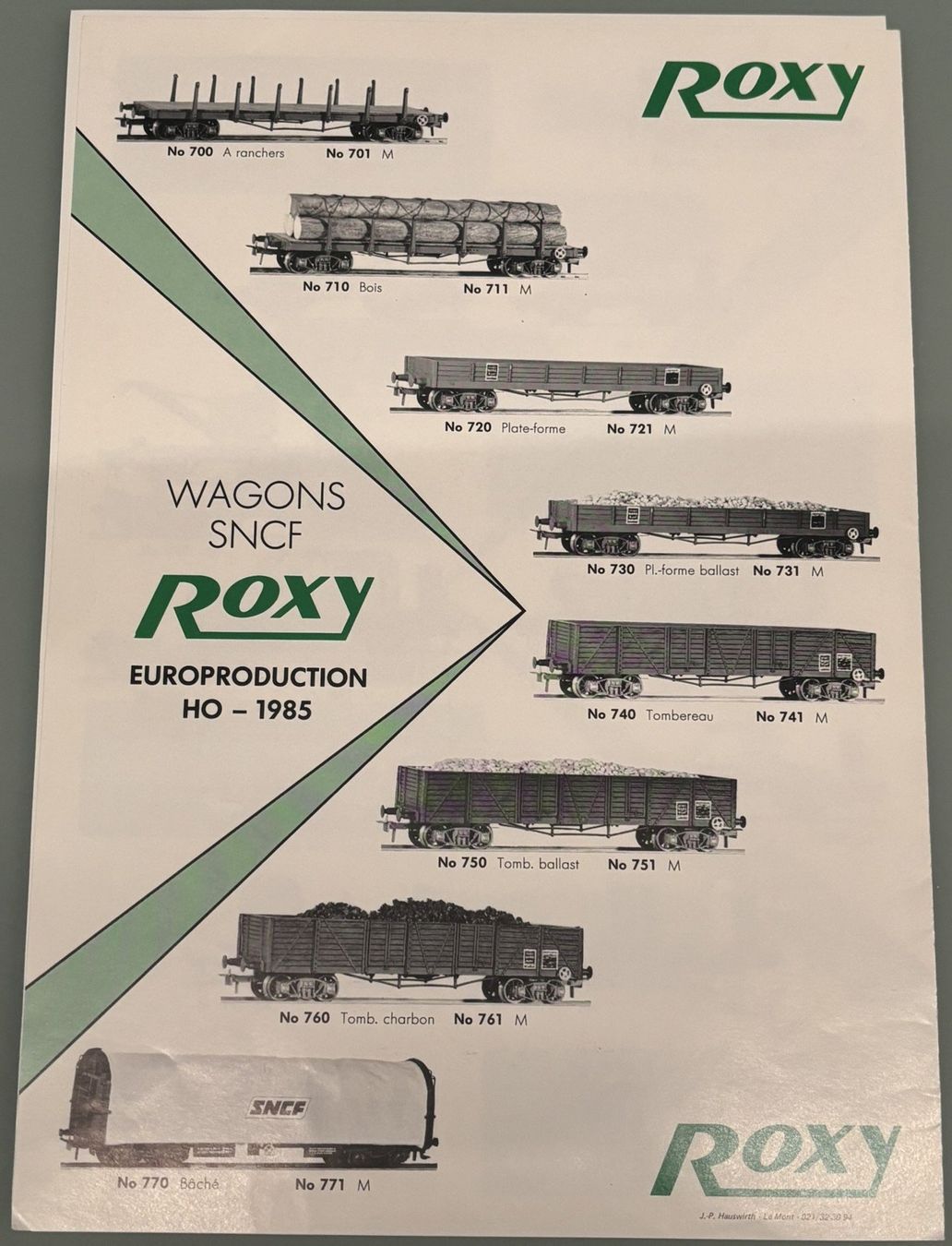 Metropolitan Modellini di ferrovie: 1985 METROP + ROXY  HO HÄNDLERKATALOGE – Usato da Sion venduto da lol_98vj 8