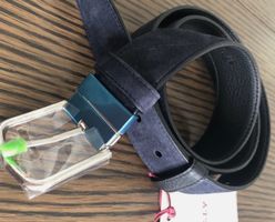 Bally Gürtel BAYN 100cm Silberfarbene Beschläge, eingraviert