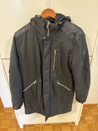 Herren Parka von Jack & Jones schwarz Grösse M 