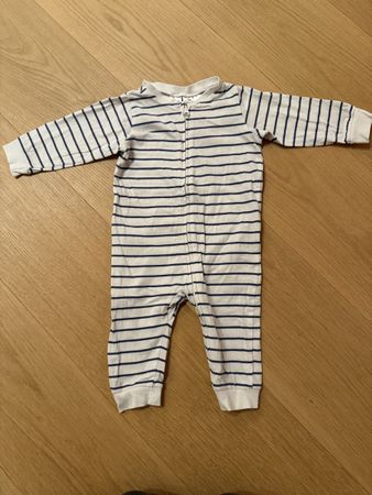 H&M Baby Schlafanzug geringelt, Gr. 62 - Top Zustand!