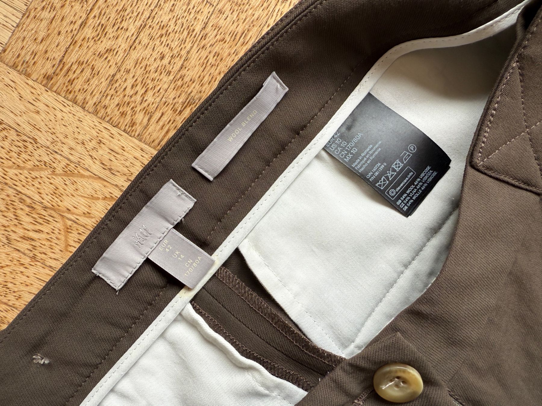 H&M Pantaloni: H&M m. Wolle Hose Gr. 42 neu – Usato da Zürich venduto da bluebirdmon 7