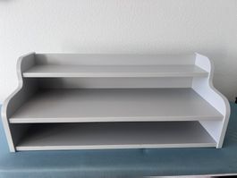 Ikea Regal "Klimpen" für Pult, grau