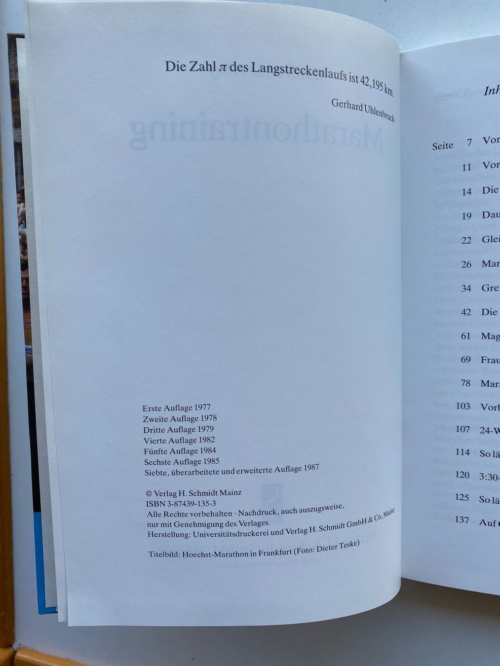 Libri: Manfred Steffny Marathontraining Praxis-Ratgeber 1981 – Usato da Bätterkinden venduto da Albera 3