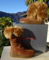 PRADA ORIGINALI stivali  (con pelliccia di montone!) n.37 IT