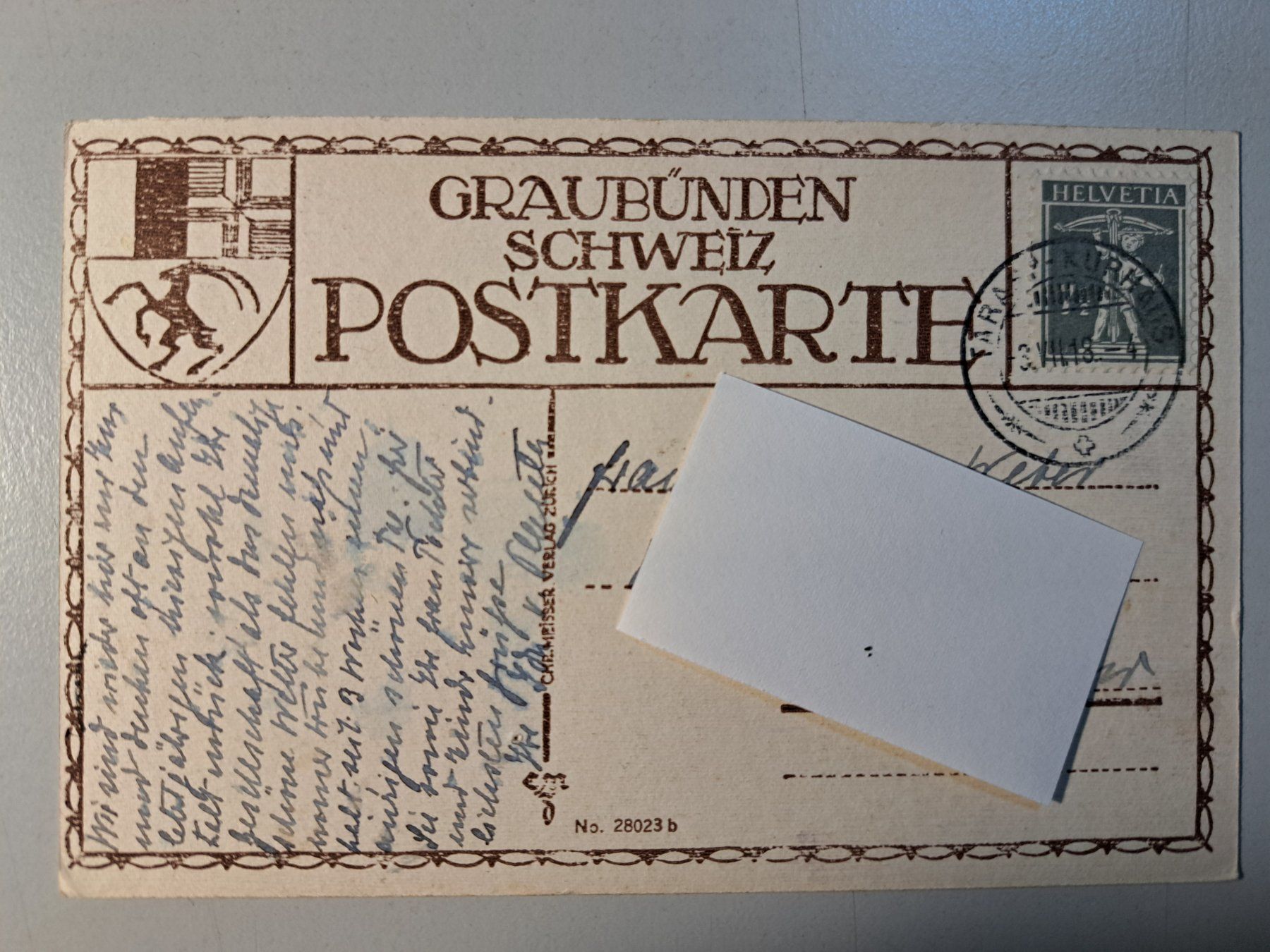 Cartoline postali: AK Schuls (Engadin) – Usato da Kirchberg BE venduto da Soldino 1