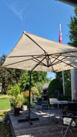 Sonnenschirm mit Seitenmast quadratisch 260x260cm