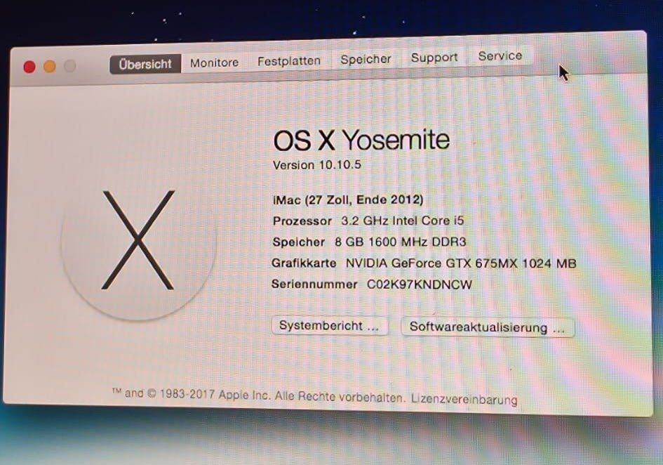 Apple PCs: iMac 27 Zoll Intel Core i5 – Gebraucht aus Samstagern von gilido01 1