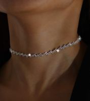 Choker Collier mit Schmucksteinen - Halskette