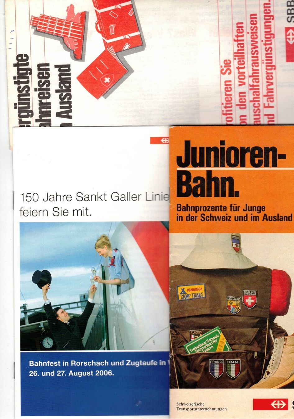Dokumente: SBB Prospekte Werbung Eisenbahn – Gebraucht aus Widnau von Seppl480