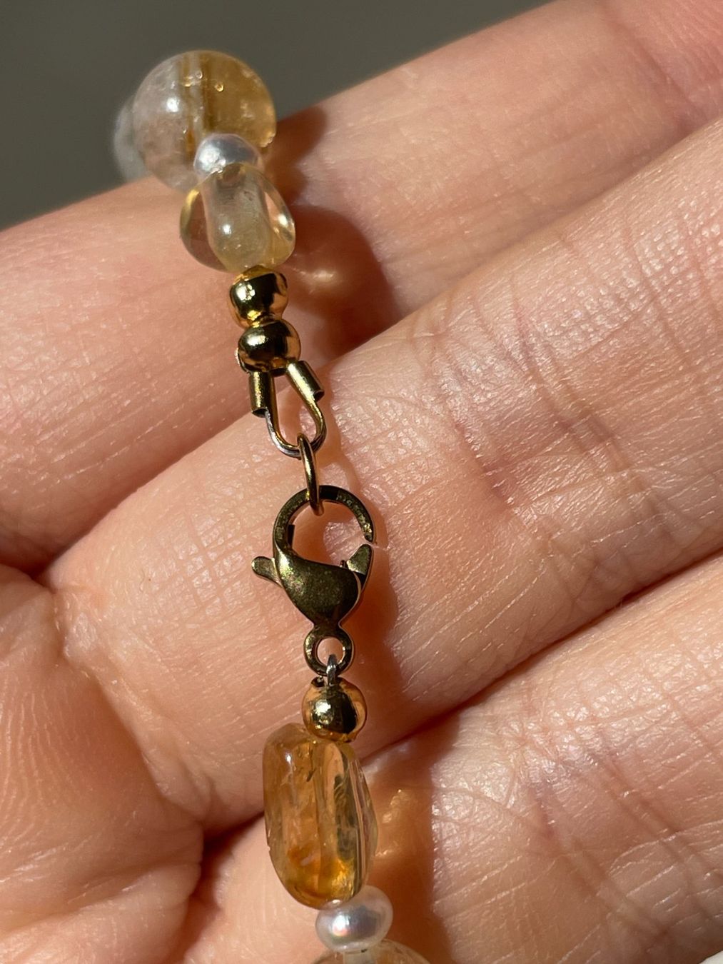 Catenine: Echte Citrin Barockperle Kette Handarbeit&Geschenkidee – Nuovo e nell'imballaggio originale da Schiers venduto da sisikristall 7