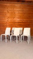 Bonaldo Design Stühle Alanda aus Leder Weiss Made in Italy