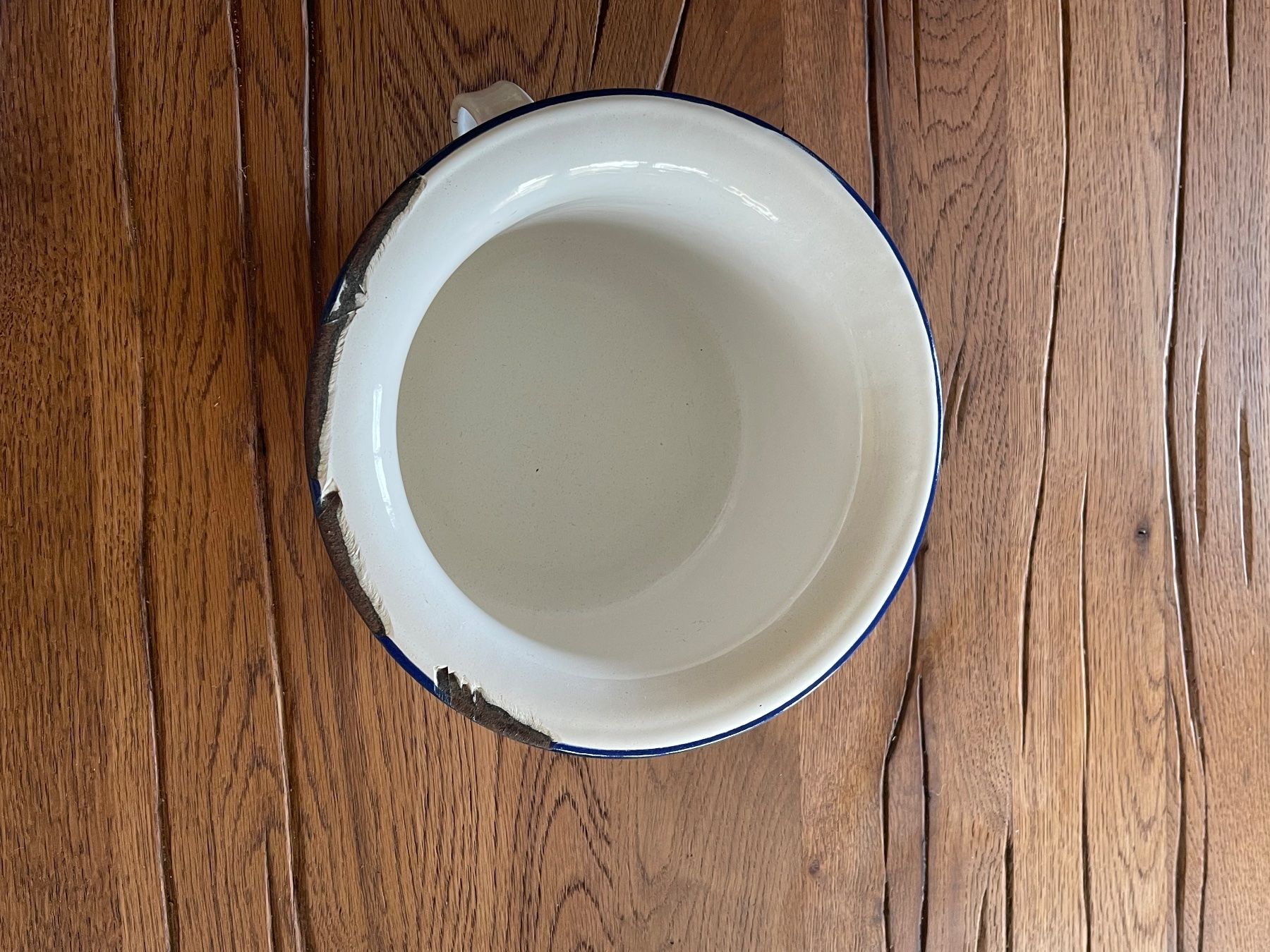 Pentole: Vintage Emaille Topf 22cm Shabby Chic Deko – Usato da Zuerich venduto da Dorsi 1