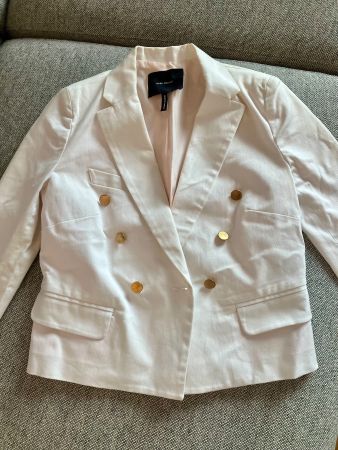Isabel Marant weisser Blazer, Baumwolle / Seide, Gr. 36