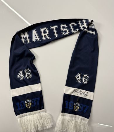 EVZ Martschini Fanschal mit Original Unterschrift