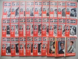 24 Kult Romane / Hefte Der Kriminalroman der Woche Jg. 18-25