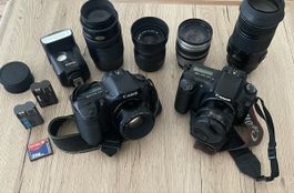 2 CANON DIGITALCAMERA DEFEKT mit ZUBEHÖR