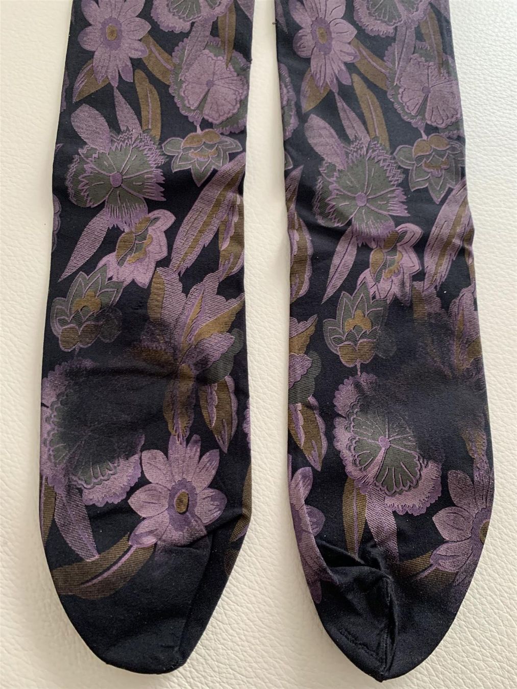 Calze & Collant: Strumpfhose mit Blumen Muster, Grösse S – Usato da Rikon im Tösstal venduto da Alpenmutz 3