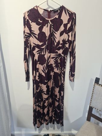 Hallhuber Kleid, Gr. 36, Herbstliches Blumenmuster Top!