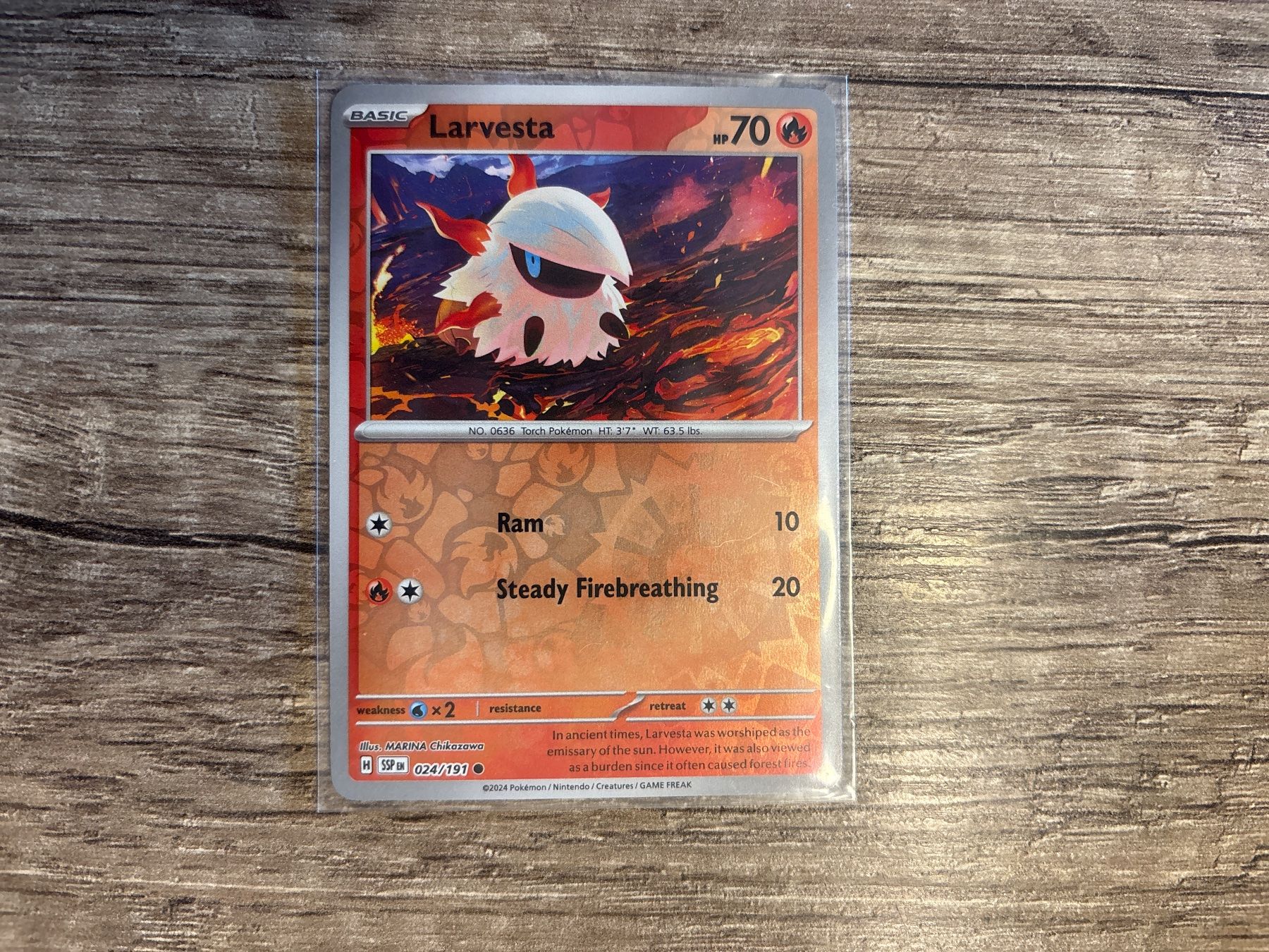Pokémon Carte collezionabili: Larvesta SSP EN NM Reverse Holo – Nuovo (secondo la descrizione) da Frutigen venduto da swissTCGworld