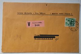 COUVERT MIT SIEGEL / ENVELOPPE AVEC SCEAU - 1952
