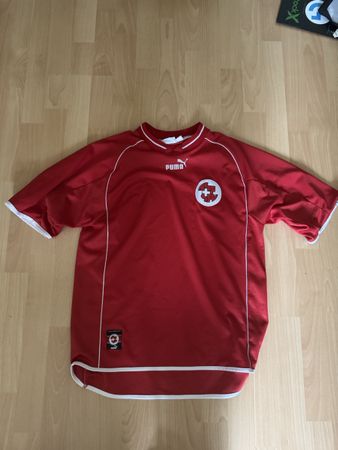 Puma Schweiz Fussball Trikot Gr M Rot Weiss