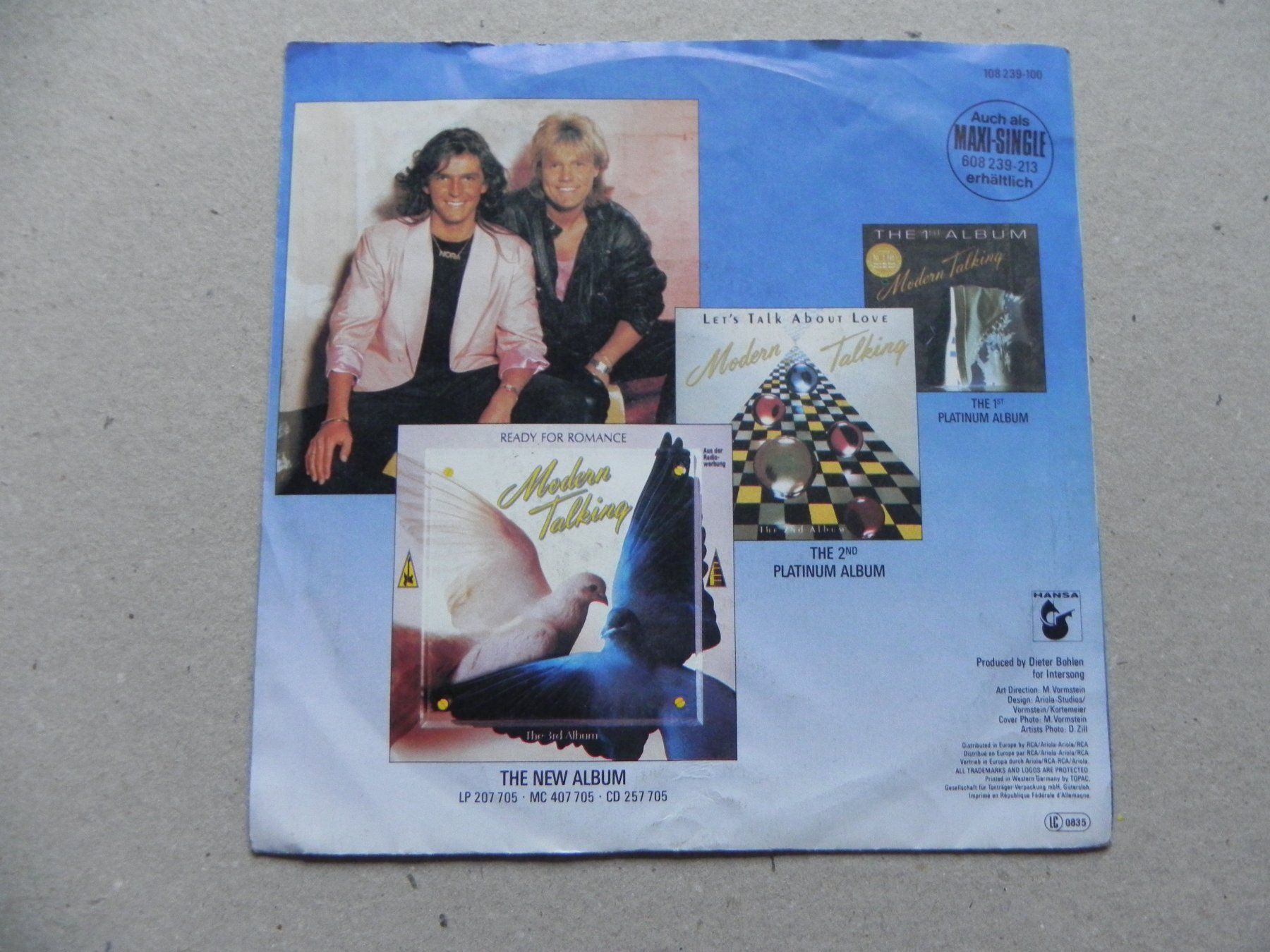 Schallplatten: Single 7" DE Pop Duo Modern Talking 1986 Atlantis is Calling – Gebraucht aus Siebnen von krimsie 1