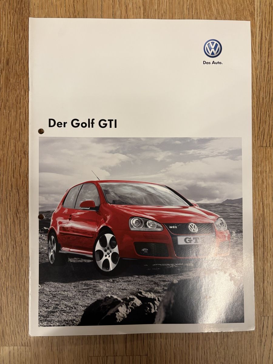 VW Documenti: VW Golf GTI Prospekt, 2006 2008 2009 oder 2010 – Usato da Freienstein venduto da Golfbueb