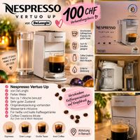Nespresso Kaffeemaschine Vertuo Up DeLonghi weiss neuwertig
