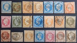 Frankreich ex. 9-54 gest. 1852/72 Kat. 393 Euro