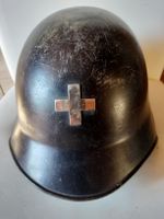 Antiker Schweizer Armee Militär/ Feuerwehr Stahlhelm