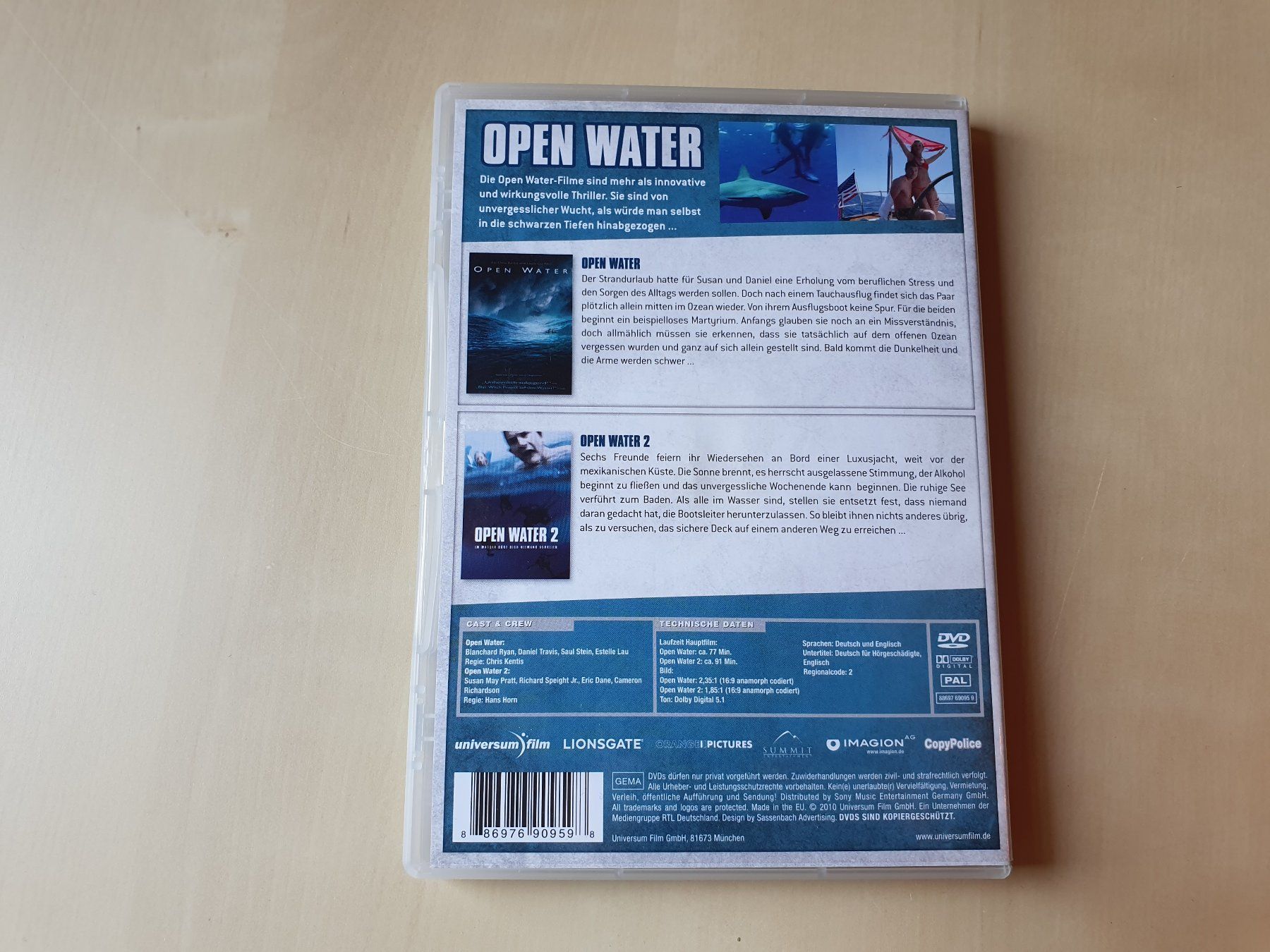 Alle DVDs: Open Water 1 & 2 – Gebraucht aus Stansstad von collectorsshop 1