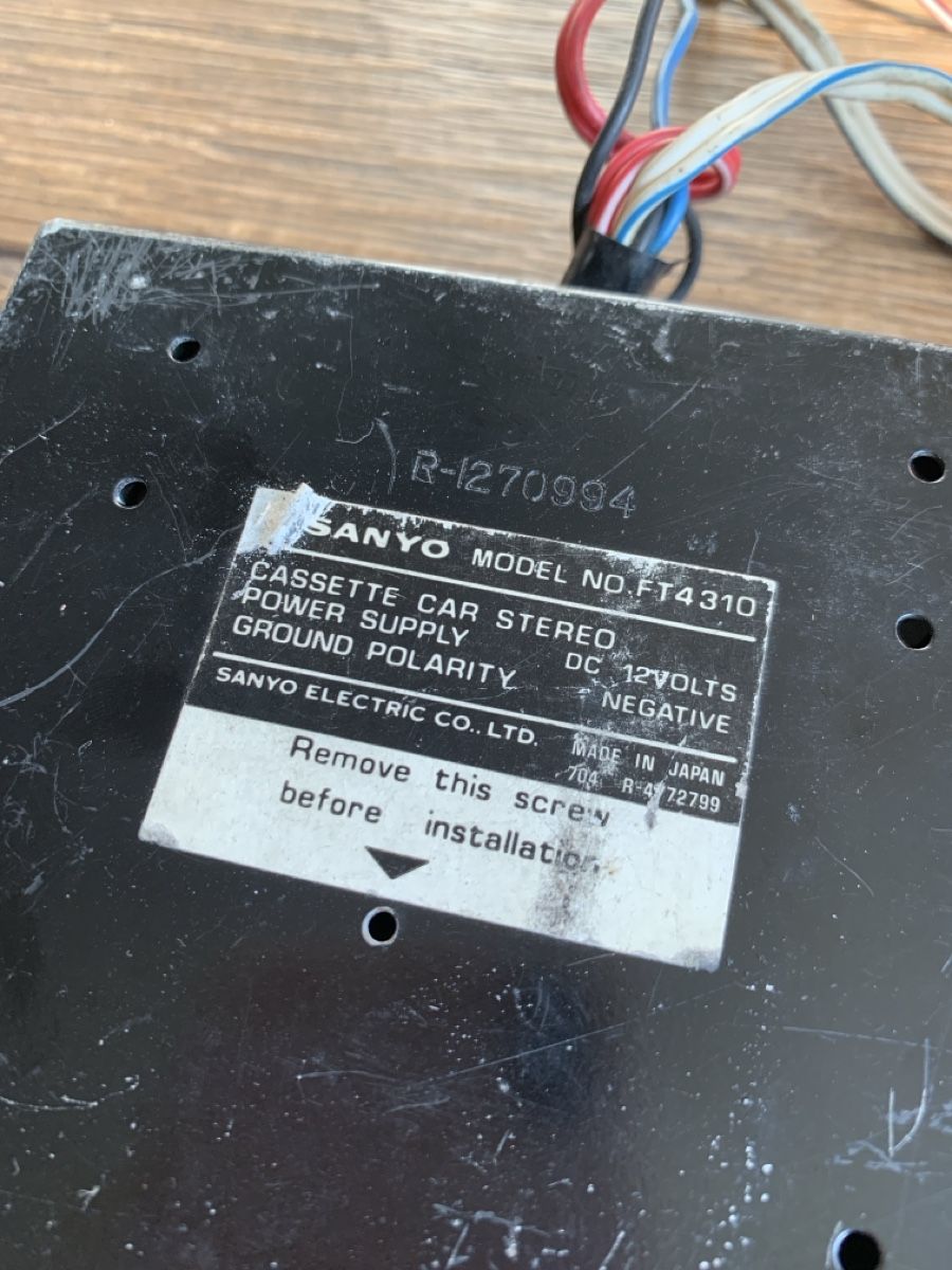 Sanyo Radio: Sanyo FT4310 Auto-Kassette Stereo – Difettoso da Basel venduto da ece2108 1