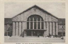CH 146 Basel, der neue Badische Bahnhof: Haupteingang, 1913