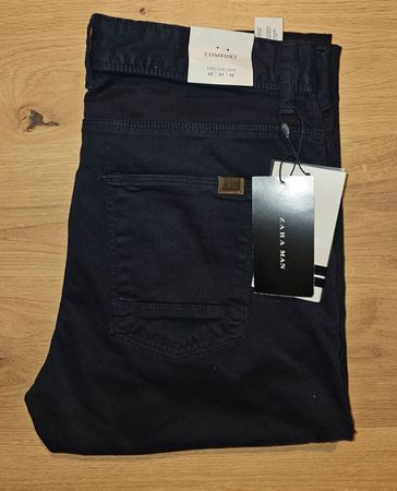 New with tags- Zara Man  Confort Trousers, Dark Blue Size 42