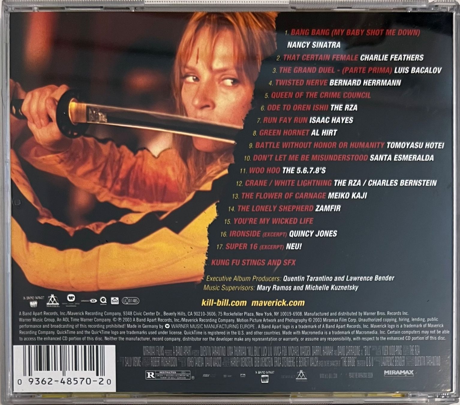 CD: Kill Bill Vol. 1 (Original Soundtrack) – Usato da Martigny venduto da jereq 1