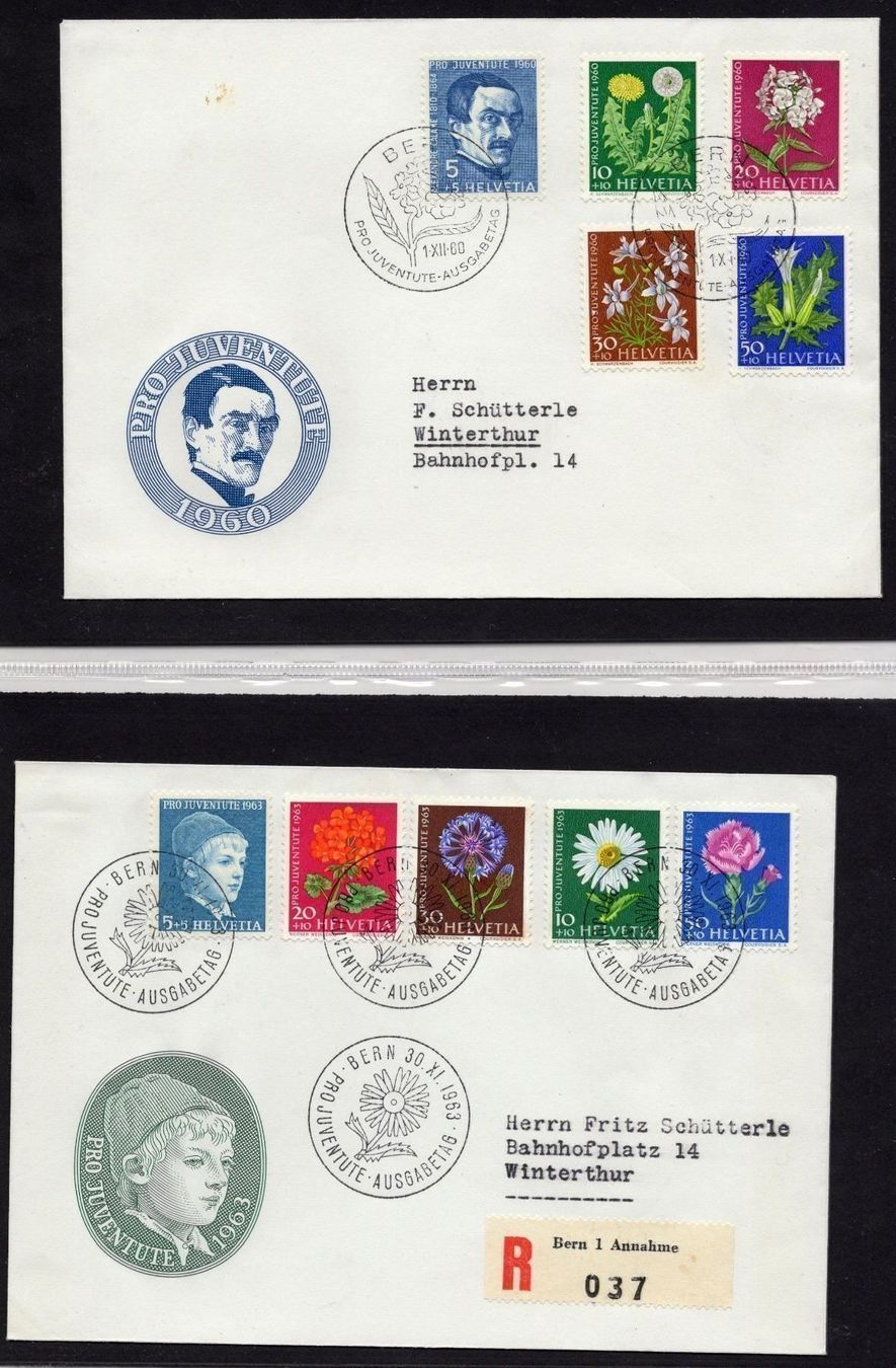 Alle Briefmarken: R1804  /  PRO JUVENTUTE 1960-1966 – Neu (gemäss Beschreibung) aus Ste-Croix von MONT-TAGNAC 3