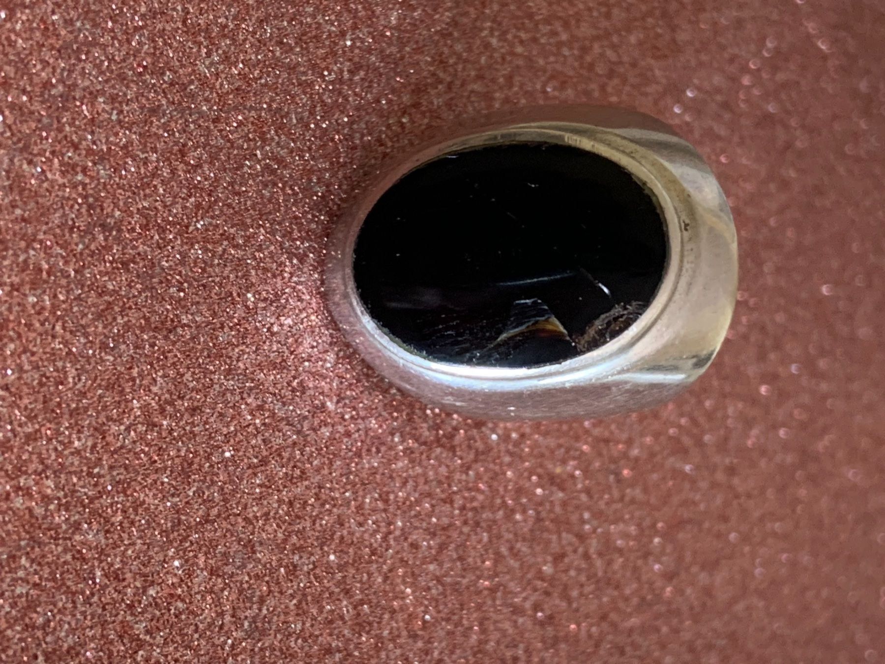 Onyx Anelli: Onyx-Ring oval fett 54 – Usato da Dittingen venduto da Bellevista 9