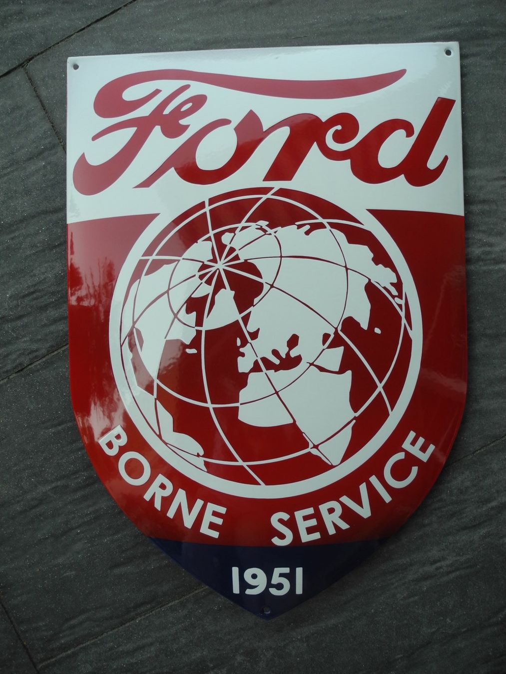 Ford Insegne: GROSSES FORD EMAILSCHILD – Nuovo (secondo la descrizione) da Reinach AG venduto da Huckleberrysix