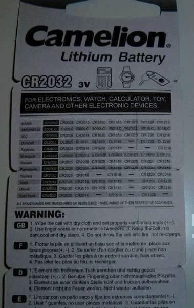 Caricatori & Batterie: PACK 5  PILES BUTTON **  CR 2032  ** – Nuovo e nell'imballaggio originale da Ponthaux venduto da Geogeo5 1