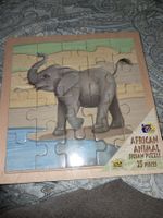 Holzpuzzle Elefant 25 Teile Afrika Safari Puzzle Spielzeu...