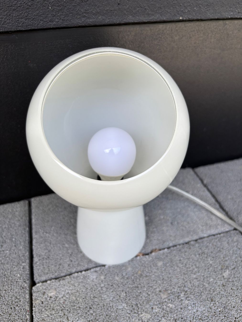 Lampade: Vintage space age glass orb lamp – Usato da Steinhausen venduto da ChromeVintage 3