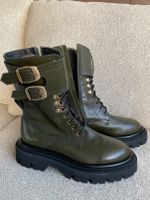 PERTINI Stiefeletten BOOTS Gr 36 olivgrün NEU NP 479.90