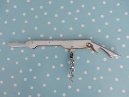 Vintage Taschenmesser Korkenzieher Flaschenöffner Metall
