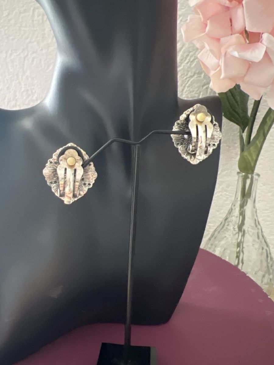 Orecchini pendenti & Orecchini a lobo: Vintage Ohrringe Blumenmuster Strass – Nuovo (secondo la descrizione) da Seon venduto da Sunny-Schmuck78 2