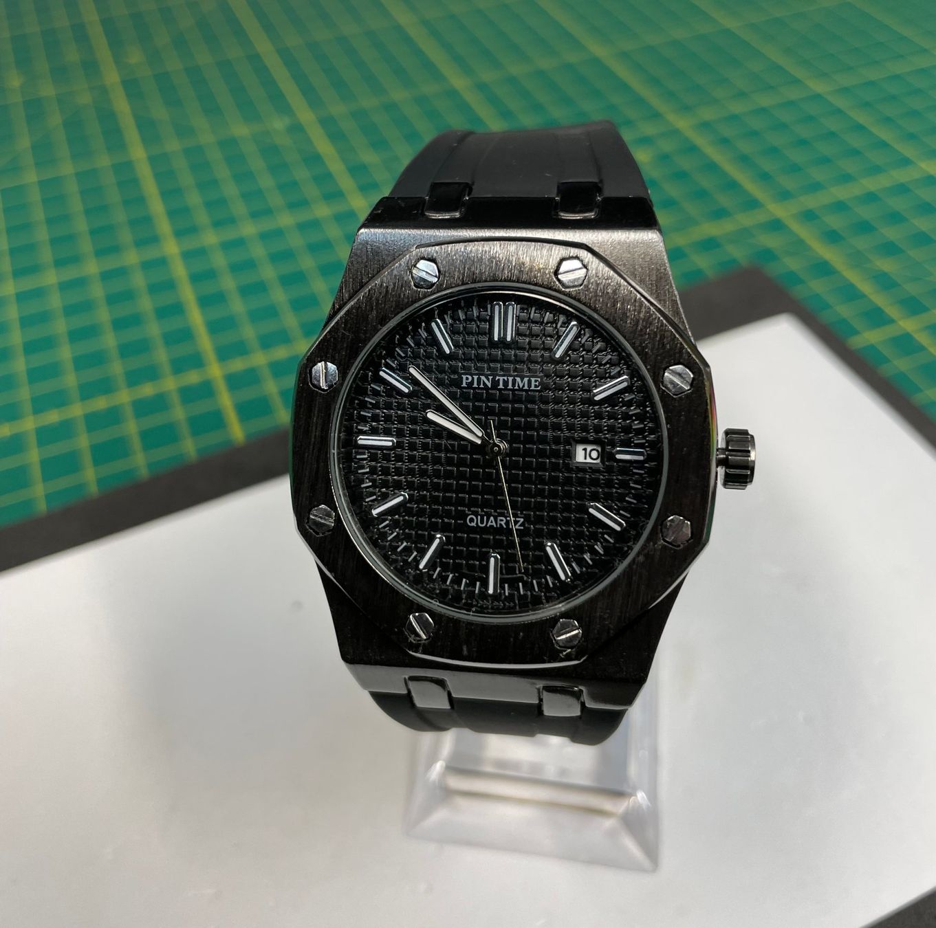 Uhren: PIN TIME Watch Quartz Schwarz – Gebraucht aus Obergösgen von File75