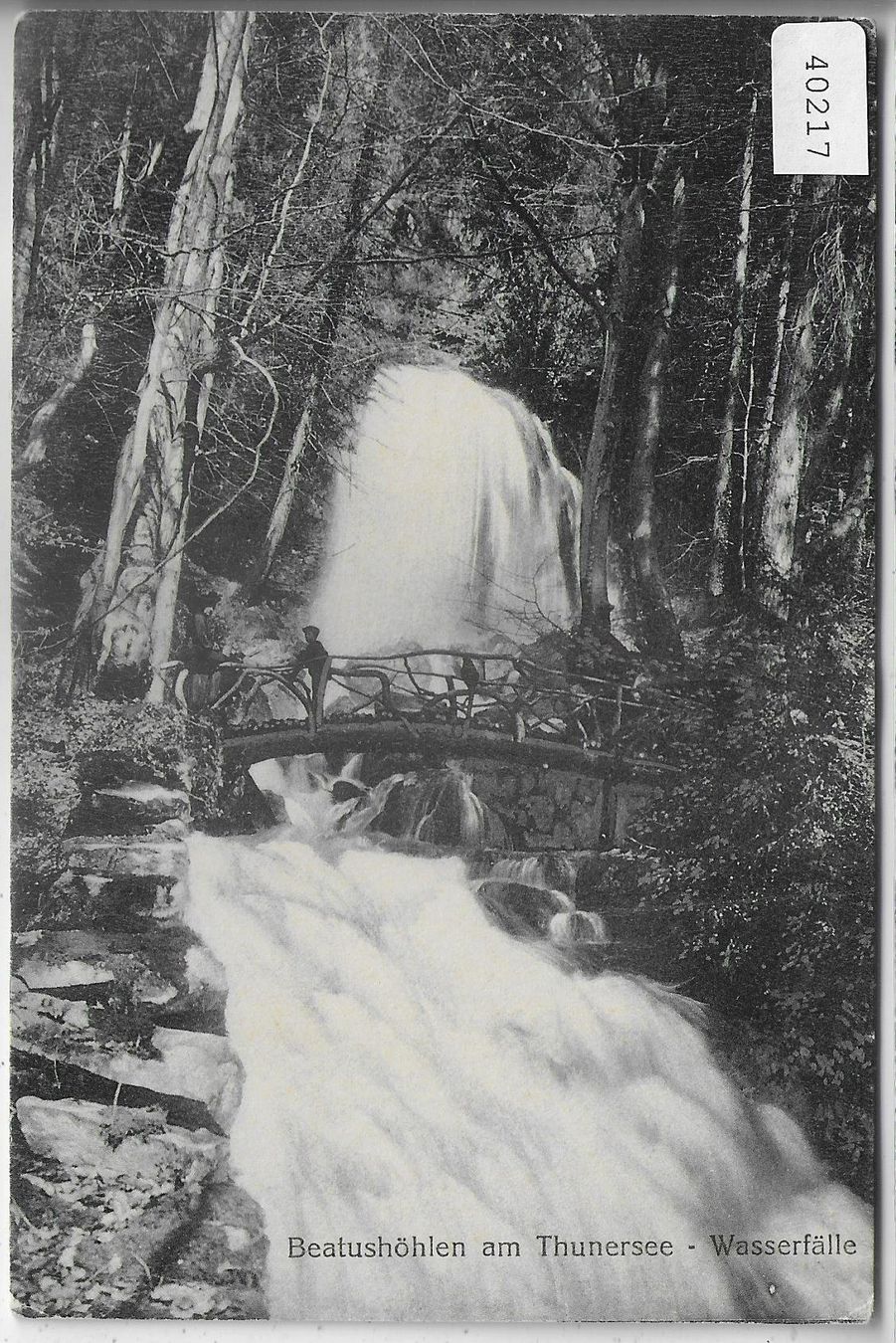 Cartes postales: Beatushöhlen am Thunersee - Wasserfall – D'occasion à Ettingen par Kartenplanet